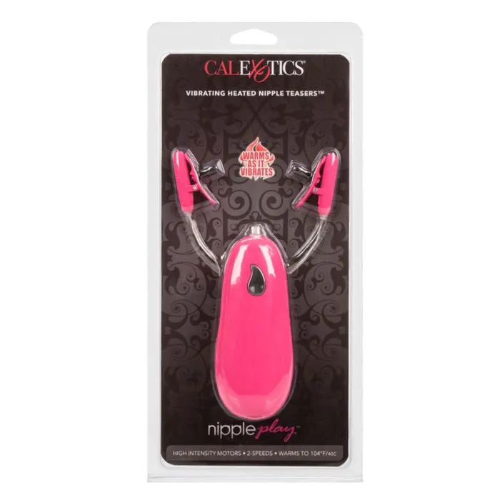 California Exotic Vibrators Pink Heated Vibrating Nipple Teasers