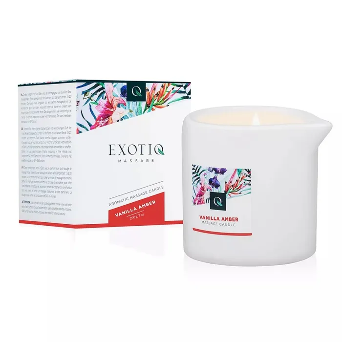Couples Exotiq Massage candle ExotiQ Vanilla Amber