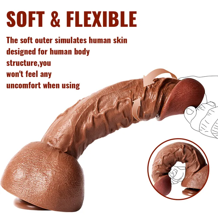 Female Sex Toys sex toys Human Size Curved Realistic Dildo