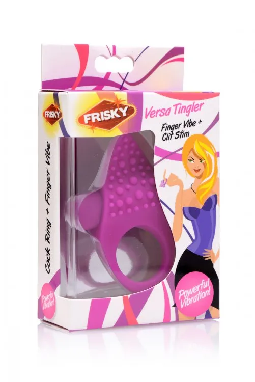 Frisky Male Sex Toys Frisky Versa Tingler Finger Vibe Cock Ring