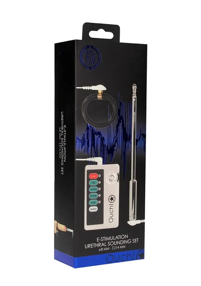 Male Sex Toys Shots Toys Ouch EStimulation Urethral Sounding Set