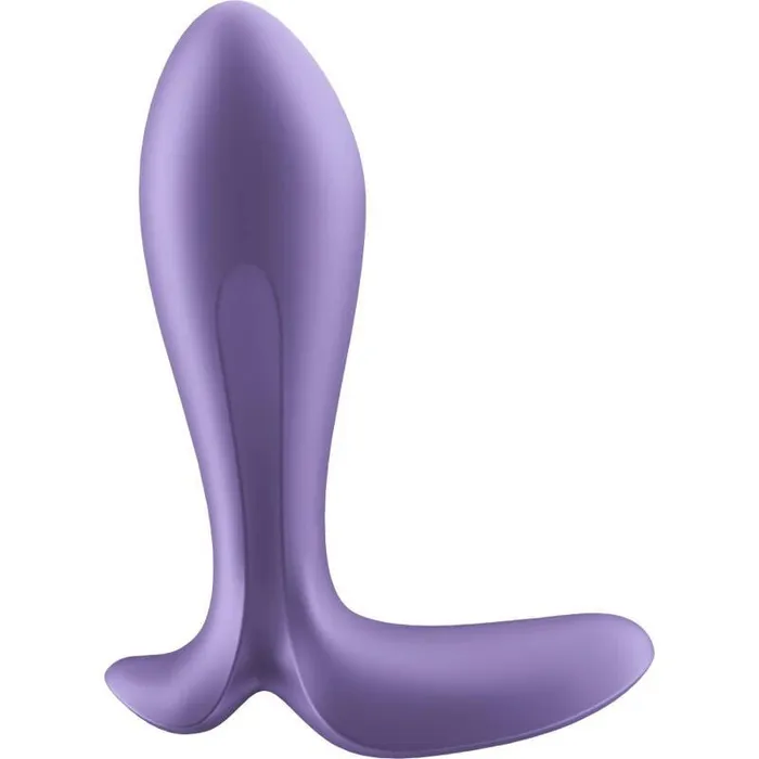 Satisfyer Intensity Plug Small Rechargeable Anal Stimulator with App Purple Satisfyer Anal
