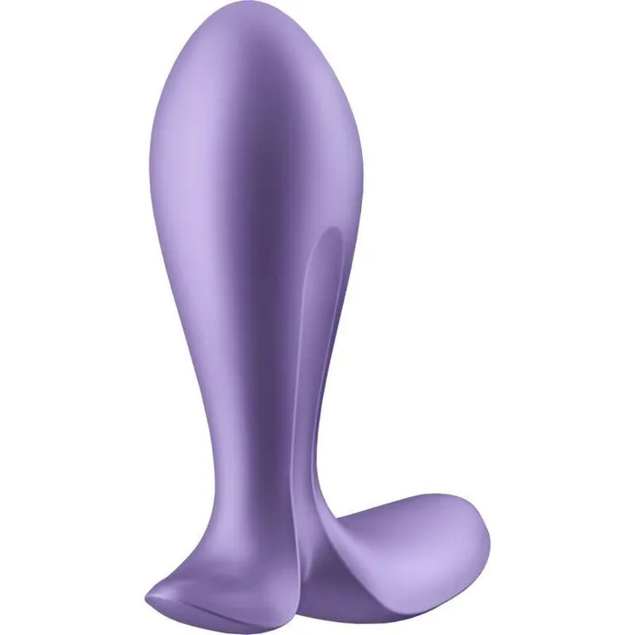 Satisfyer Intensity Plug Small Rechargeable Anal Stimulator with App Purple Satisfyer Anal