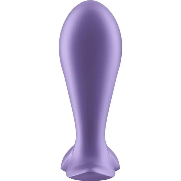 Satisfyer Intensity Plug Small Rechargeable Anal Stimulator with App Purple Satisfyer Anal