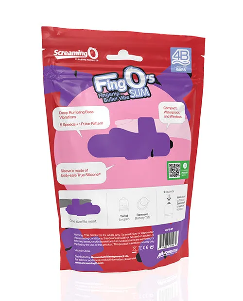 Bushman Products Female Sex Toys Screaming O 4B FingO Slim Grape