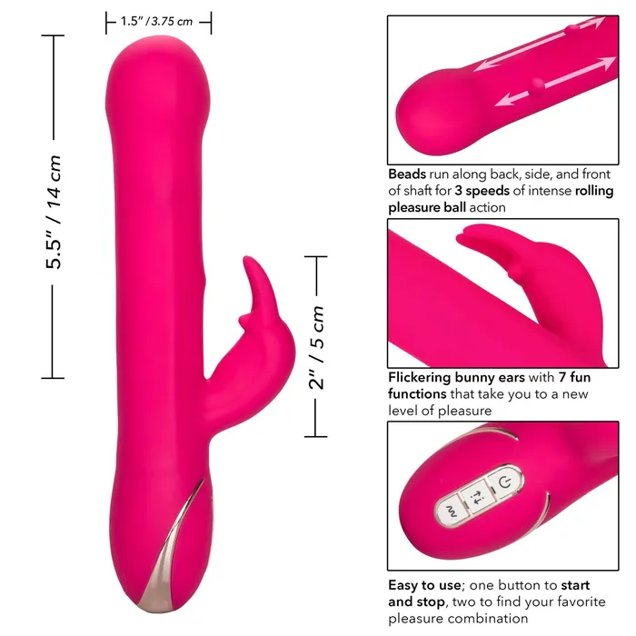 Female Sex Toys CalExotics Jack Rabbit Signature Silicone Beaded Rabbit Female Sex Toys CalExotics Jack Rabbit Signature Silicone Beaded Rabbit