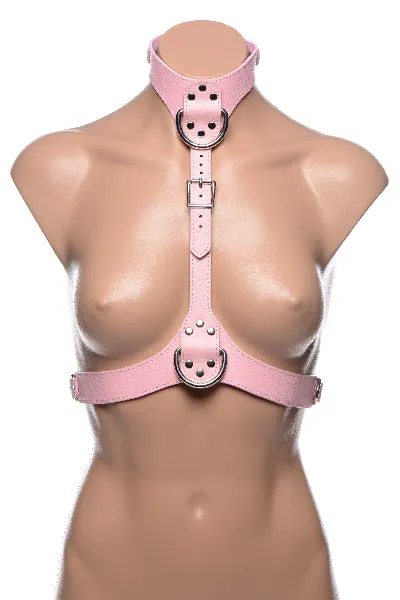 Frisky Vibrators Frisky Miss Behaved Chest Harness Pink