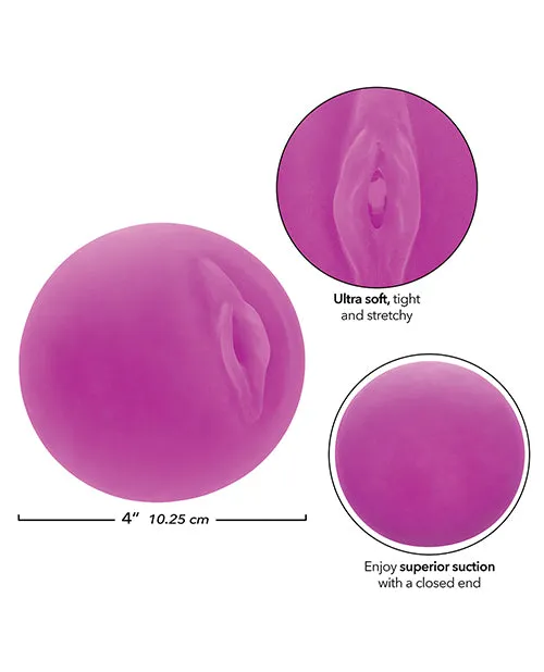 Pop Sock Pussy Ball Masturbator Purple California Exotic Novelties Male Sex Toys
